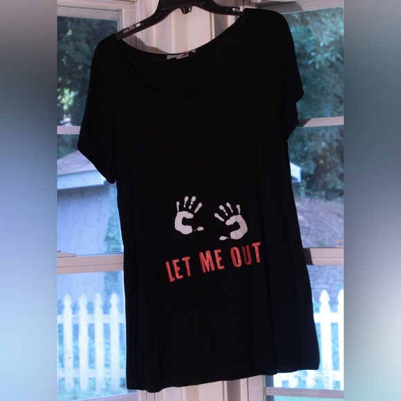 “Let Me Out” Maternity Shirt - Picture 1 of 2